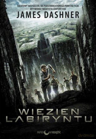 Więzień labiryntu tom 1 okładka filmowa - James Dashner [KSIĄŻKA]