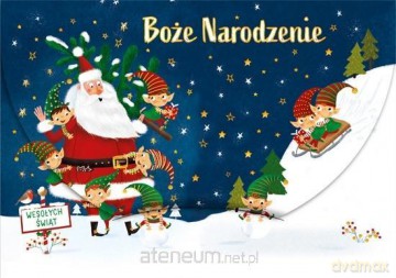 Karnet na kasę Boże Narodzenie Mikołaj z elfami