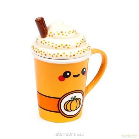 Kubek ceramiczny z przykrywką - Pumpkin Spiced..