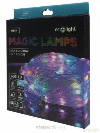 Magiczne lampki 600led 1mln kolorów 30m DC5V