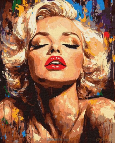 Malowanie po numerach - Olśniewająca Monroe 40x50