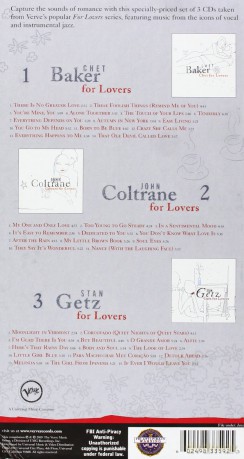 Various: For Lovers 3cd Box:Baker,Coltrane,Getz [CD]