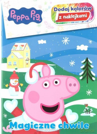 Świnka Peppa. Dodaj kolorów z naklejkami [KSIĄŻKA]