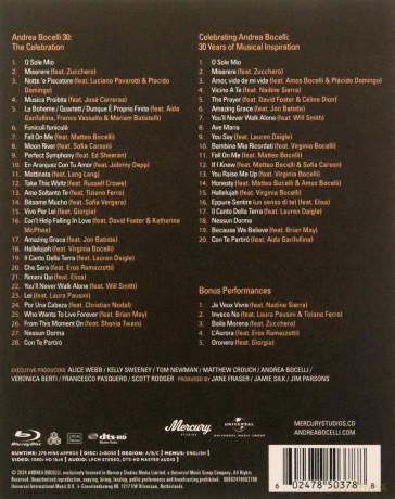 Andrea Bocelli: The Celebration 30th Anniversary (Live In Tuscany 2024) [2xBlu-Ray]