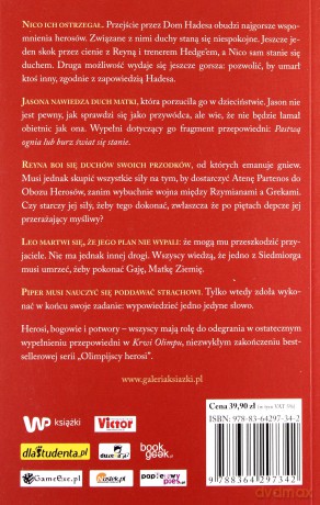 Krew olimpu. Olimpijscy Herosi Tom V - Rick Riordan [KSIĄŻKA]