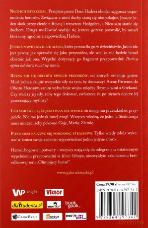 Krew olimpu. Olimpijscy Herosi Tom V - Rick Riordan [KSIĄŻKA]
