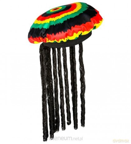 Czapka rasta z dredami