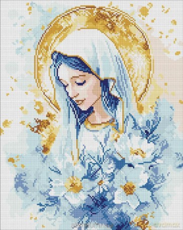 Diamentowa mozaika - Maryja Niebiańska 40x50cm