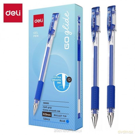 Długopis żelowy 0,5mm Daily niebieski (12szt)
