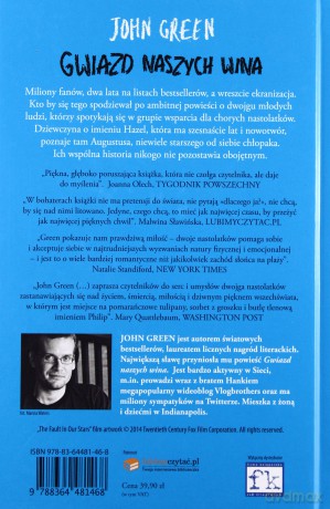 Gwiazd naszych wina tw - John Green [KSIĄŻKA]