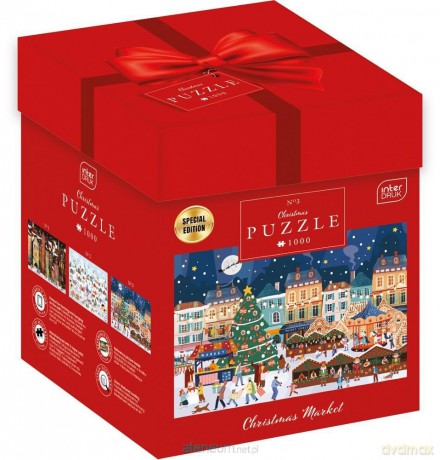 INTERDRUK 1000 el. Box Christmas Market [PUZZLE]