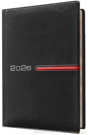 Kalendarz 2026 A4 tygodniowy registry czarny [KALENDARZ]