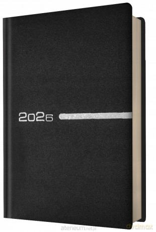 Kalendarz 2026 A5 dzienny czarny [KALENDARZ]