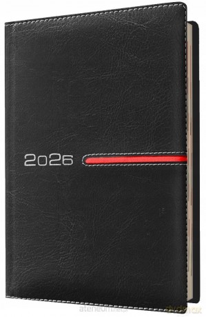 Kalendarz 2026 A5 tygodniowy czarny [KALENDARZ]