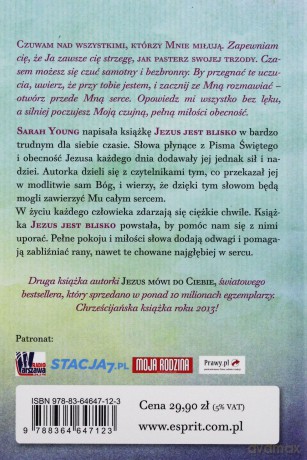 Jezus jest blisko czerpać nadzieję z obecności Jezusa - Sarah Young [KSIĄŻKA]