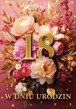 Karnet B6 3D Urodziny 18