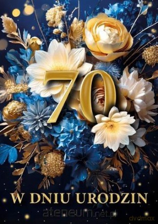 Karnet B6 3D Urodziny 70