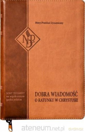 Nowy Testament NPD suwak paginatory karmelowy [KSIĄŻKA]