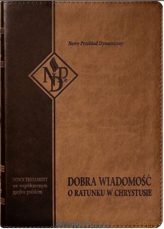Nowy Testament NPD z paginatorami ciemnobrązowy [KSIĄŻKA]