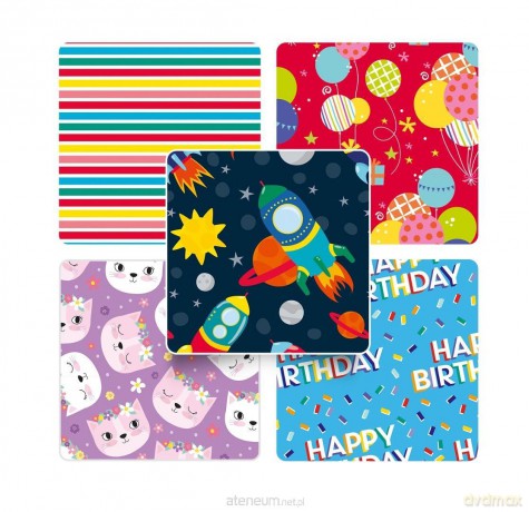 Papier do pakowania Happy Birthday Kids (50szt)