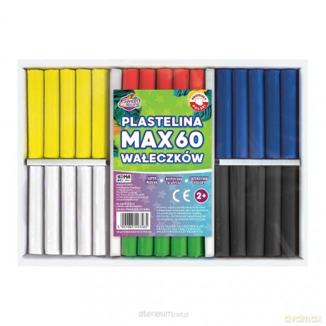 Plastelina MAX 60 wałeczków