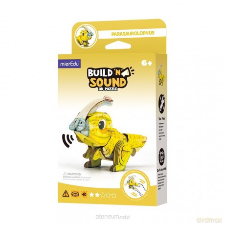 Puzzle 3D. Buduj i słuchaj - Parazaurolof [PUZZLE]