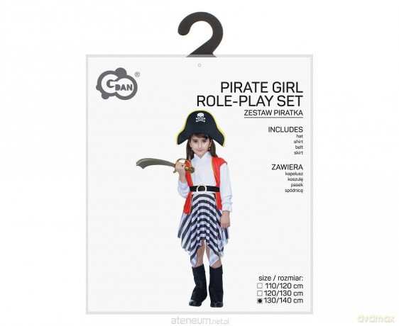 Strój dla dzieci Piratka 130/140cm