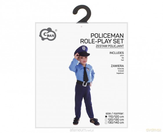 Strój dla dzieci Policjant 110/120cm