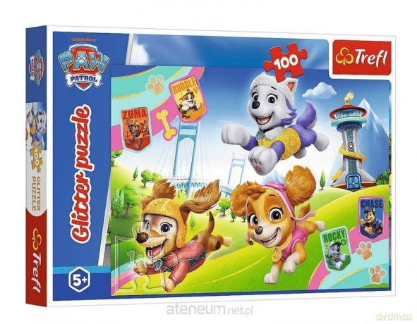 TREFL 100 el. Glitter Błyszczące psiaki [PUZZLE]