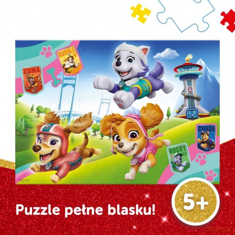 TREFL 100 el. Glitter Błyszczące psiaki [PUZZLE]