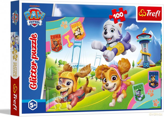 TREFL 100 el. Glitter Błyszczące psiaki [PUZZLE]
