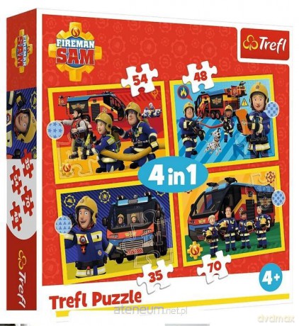 TREFL 4w1 Strażak na sygnale [PUZZLE]