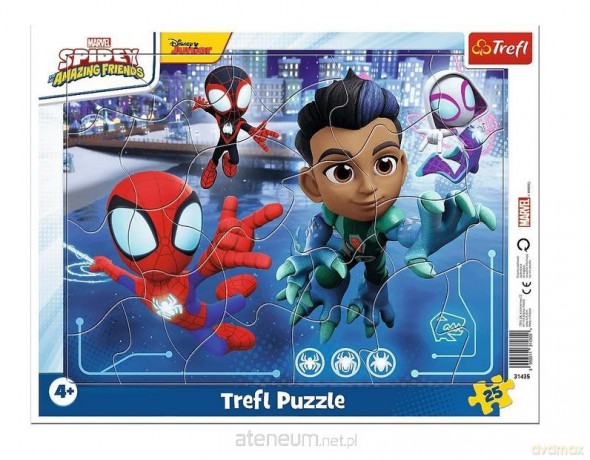 TREFL Puzzle ramkowe 25 el. Pajęczy skok [PUZZLE]