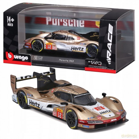 Bburago Model 1:43 Race Porsche 963 12 Hertz Jota