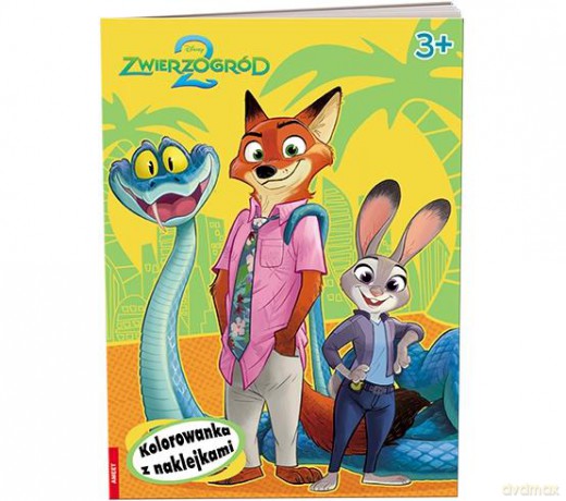 Disney Zwierzogród 2 Kolorowanka z naklejkami NA-9142 [KSIĄŻKA]