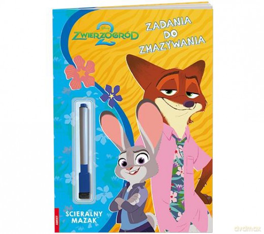Disney Zwierzogród 2 Zadania do zmazywania PTC-9115 [KSIĄŻKA]
