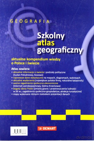 Szkolny atlas geograficzny [KSIĄŻKA]