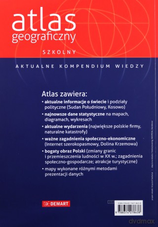 Szkolny atlas geograficzny [KSIĄŻKA]