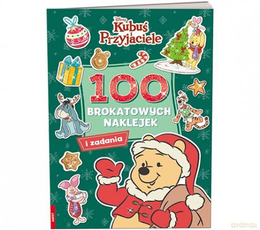 Kubuś i przyjaciele 100 brokatowych naklejek NB-9111 [KSIĄŻKA]