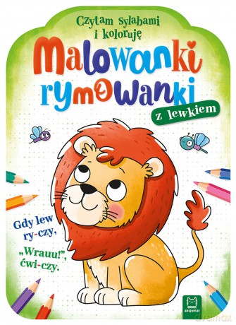 Malowanki rymowanki z lewkiem. Czytam sylabami i koloruję - Agnieszka Bator [KSIĄŻKA]