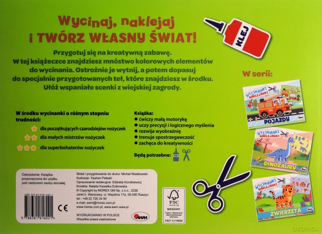 Na wsi. Wycinanki naklejanki [KSIĄŻKA]