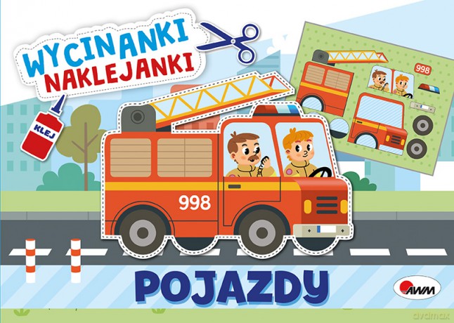 Pojazdy. Wycinanki naklejanki [KSIĄŻKA]