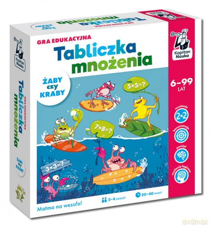 Tabliczka mnożenia Żaby czy Kraby [GRA]