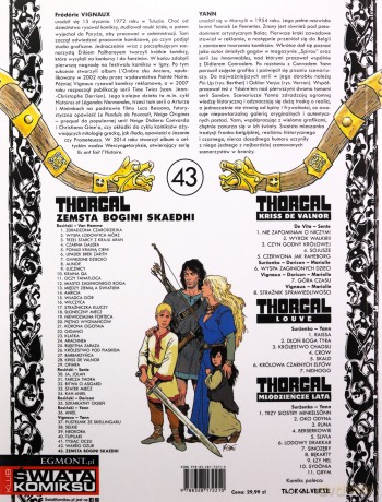 Zemsta bogini Skaedhi. Thorgal (Tom 43) - Frédéric Vignaux, Jean Van Hamme, Grzegorz Rosiński [KOMIKS]