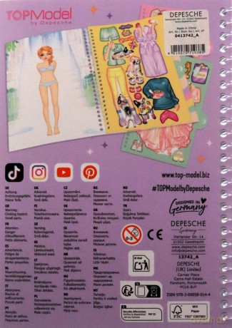 Zestaw Dress Me Up na 1 dzień Top Model 1szt.mix 13742A