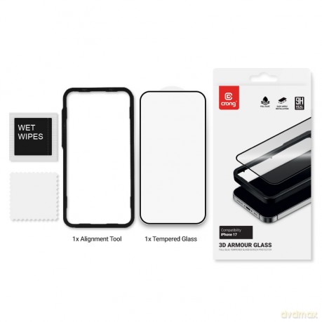 3D Armour Glass - Szkło hartowane iPhone 17 + ramka instalacyjna