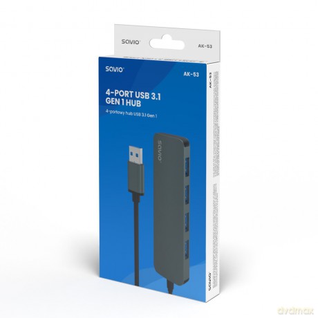 4-portowy HUB USB 3.1 Gen 1, AK-53