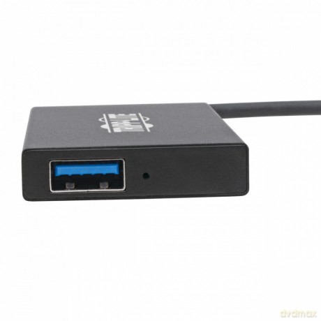 4-portowy, smukły, przenośny koncentrator USB-A USB 3.2 Gen 1 Obudowa aluminiowa U360-004-4A-AL