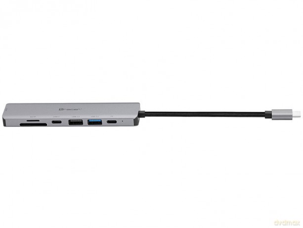 Adapter A-2, USB Type-C z czytnikiem kart, HDMI 4k, USB 3.0, PDW 60W