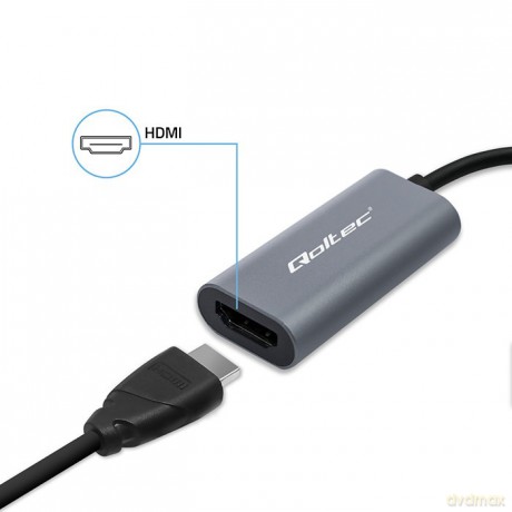 Adapter aluminiowa przejściówka USB-C na HDMI 4K | 60Hz | 32AWG